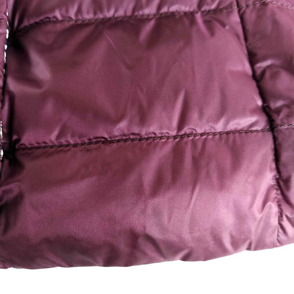 Max Mara Reversible Down Jacket Convertible Sleeves Quilted Puffer 10 Med Lg - Picture 12 of 13